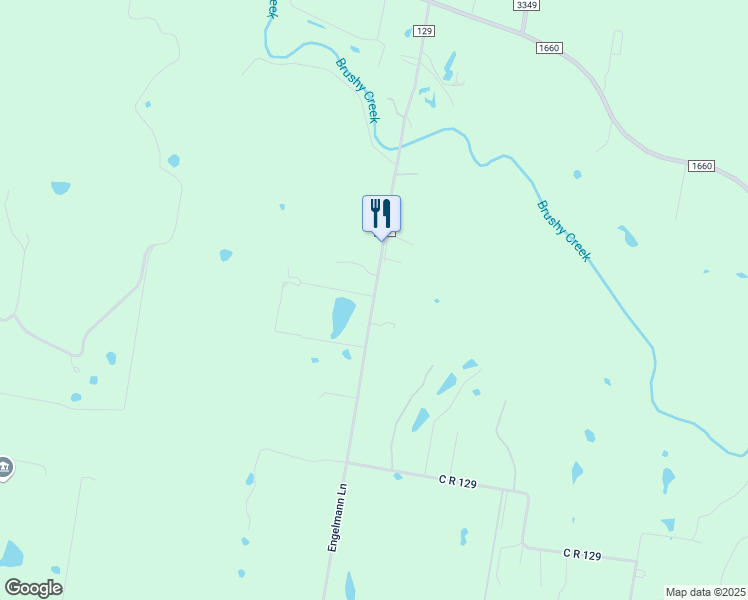map of restaurants, bars, coffee shops, grocery stores, and more near 650 County Road 129 in Taylor