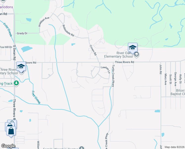 map of restaurants, bars, coffee shops, grocery stores, and more near 13707 Dunvegan Drive in Gulfport