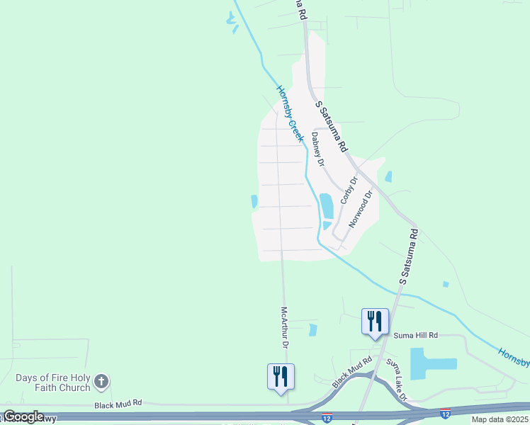 map of restaurants, bars, coffee shops, grocery stores, and more near 17010 David Lane in Livingston