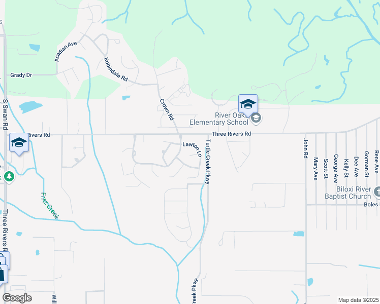 map of restaurants, bars, coffee shops, grocery stores, and more near 13661 Lawton Lane in Gulfport