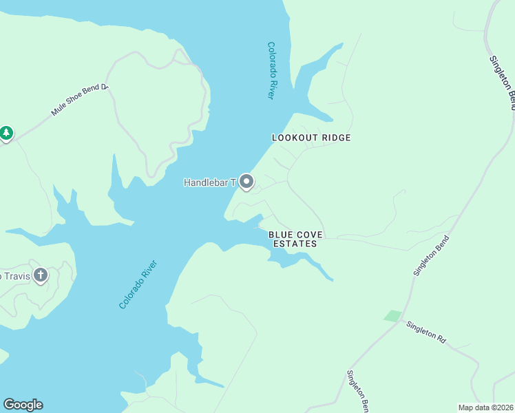 map of restaurants, bars, coffee shops, grocery stores, and more near 26809 Blue Cove in Marble Falls