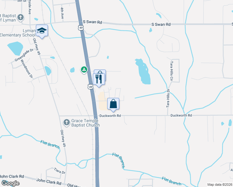 map of restaurants, bars, coffee shops, grocery stores, and more near 15538 Touriel Road in Gulfport