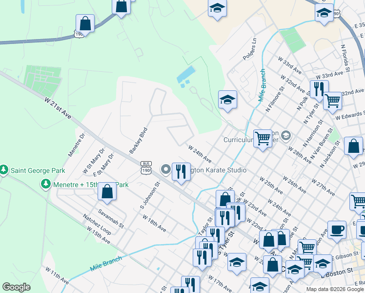 map of restaurants, bars, coffee shops, grocery stores, and more near 907 Woodsprings Court in Covington