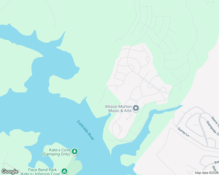 map of restaurants, bars, coffee shops, grocery stores, and more near 7505 Desert Needle Drive in Meadowlakes