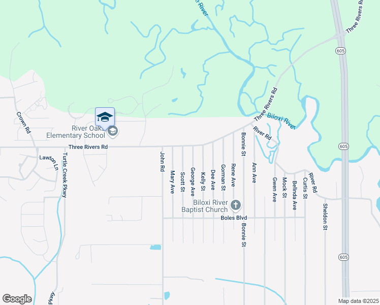 map of restaurants, bars, coffee shops, grocery stores, and more near 13523 Kelly Street in Gulfport