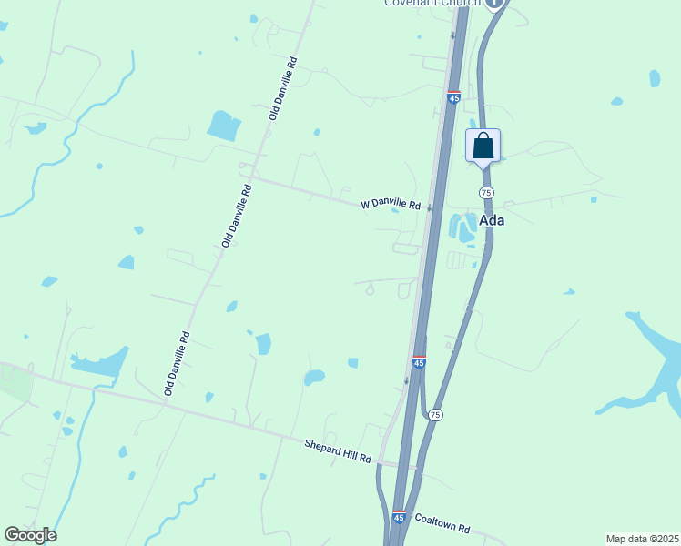 map of restaurants, bars, coffee shops, grocery stores, and more near 16963 Interstate 45 in Willis