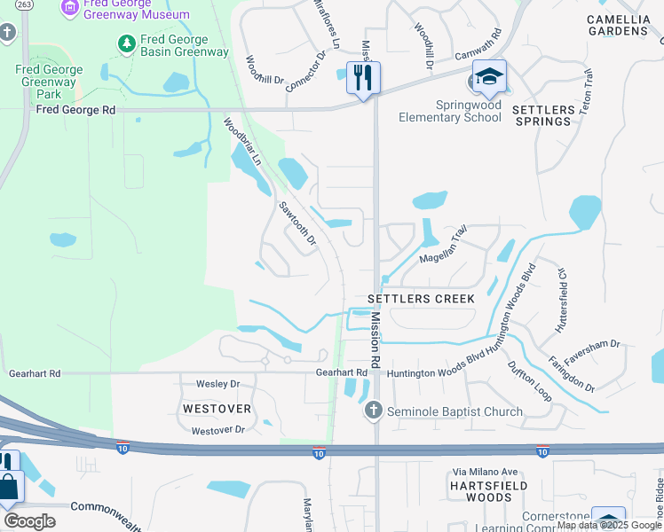 map of restaurants, bars, coffee shops, grocery stores, and more near 3193 Sawtooth Drive in Tallahassee