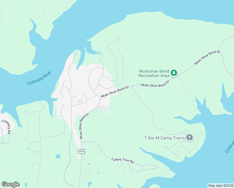 map of restaurants, bars, coffee shops, grocery stores, and more near 2550 County Road 414 in Spicewood