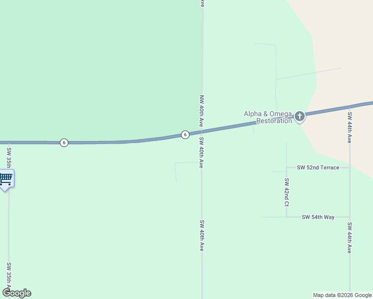 map of restaurants, bars, coffee shops, grocery stores, and more near 5425 Southwest 40th Avenue in Jasper