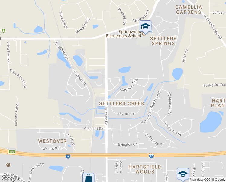 map of restaurants, bars, coffee shops, grocery stores, and more near 3886 Gaffney Loop in Tallahassee