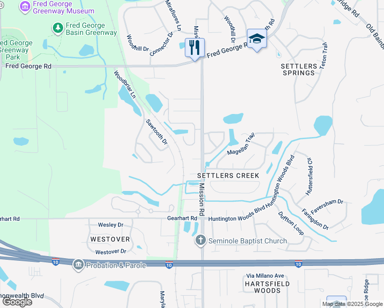map of restaurants, bars, coffee shops, grocery stores, and more near 4028 Mirjana Court in Tallahassee