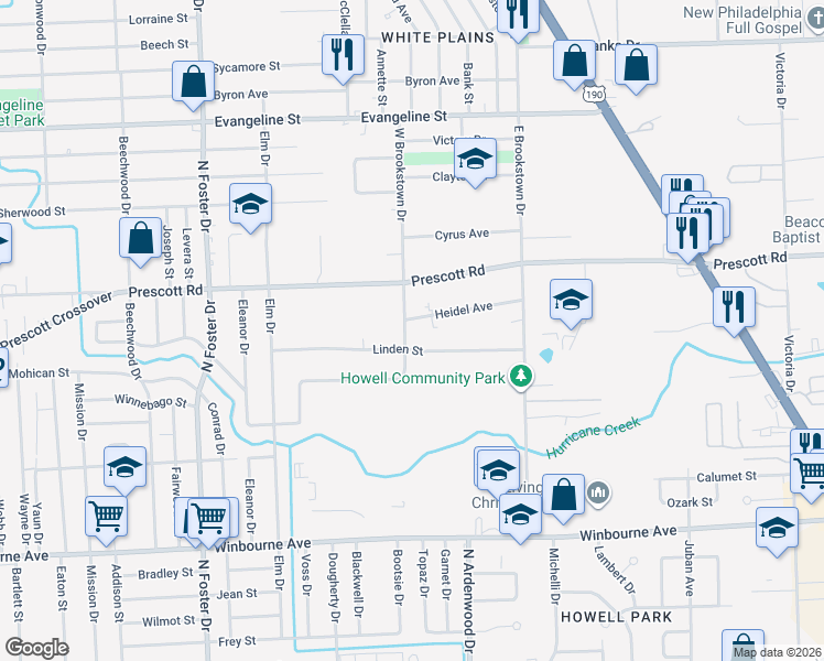 map of restaurants, bars, coffee shops, grocery stores, and more near 3942 West Brookstown Drive in Baton Rouge