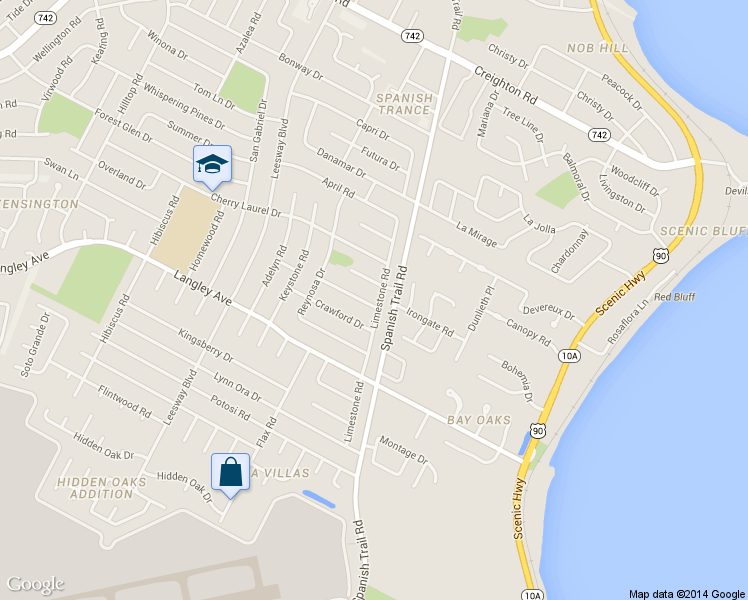 map of restaurants, bars, coffee shops, grocery stores, and more near 4260 Obregon Drive in Pensacola