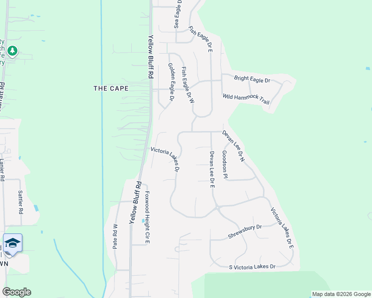 map of restaurants, bars, coffee shops, grocery stores, and more near in Jacksonville