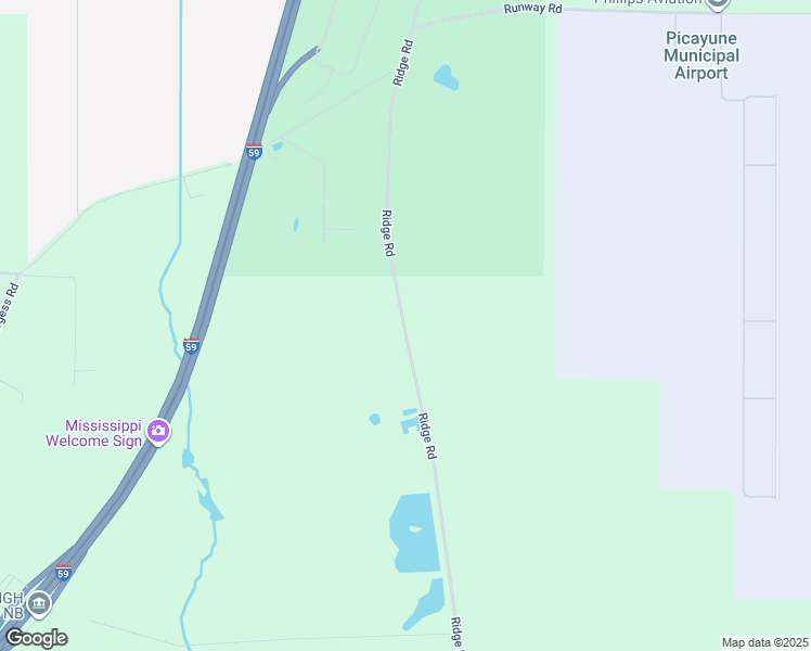 map of restaurants, bars, coffee shops, grocery stores, and more near 370 Ridge Rd in Picayune