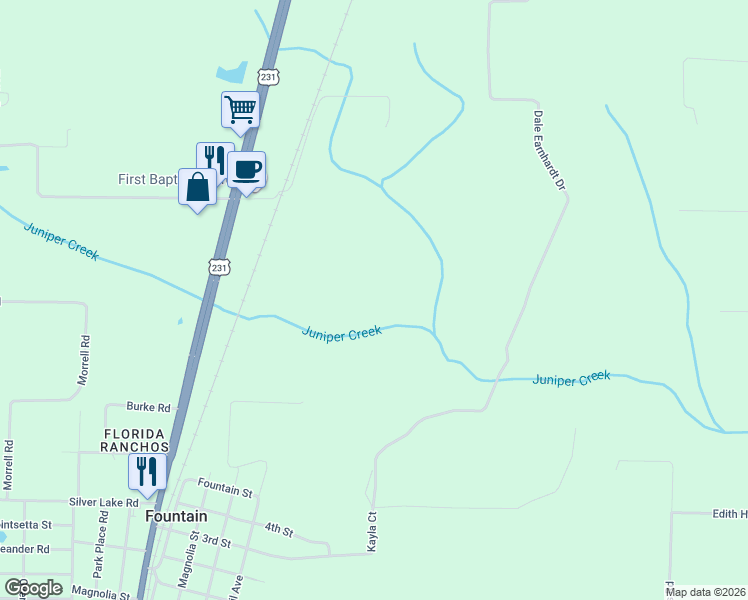 map of restaurants, bars, coffee shops, grocery stores, and more near in Fountain