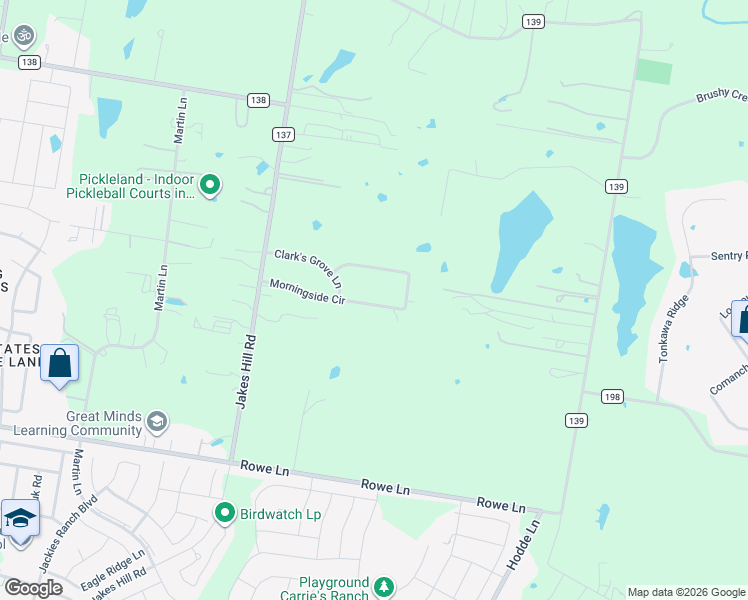 map of restaurants, bars, coffee shops, grocery stores, and more near 307 Morningside Circle in Hutto
