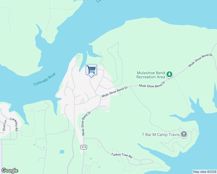 map of restaurants, bars, coffee shops, grocery stores, and more near 142 Wesley Ridge Drive in Spicewood