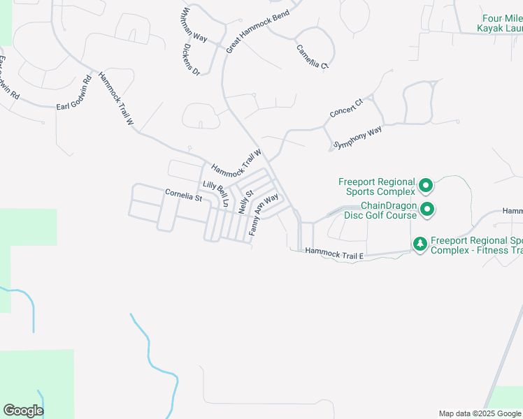 map of restaurants, bars, coffee shops, grocery stores, and more near 356 Fanny Ann Way in Freeport