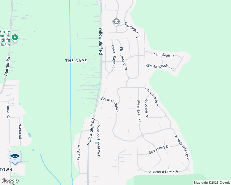 map of restaurants, bars, coffee shops, grocery stores, and more near 14089 Devan Lee Drive West in Jacksonville