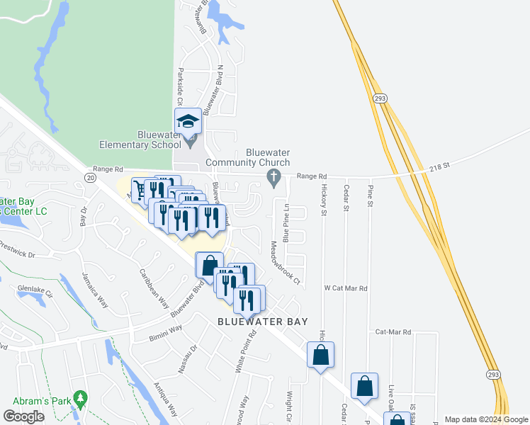 map of restaurants, bars, coffee shops, grocery stores, and more near 4567 Kates Court in Niceville