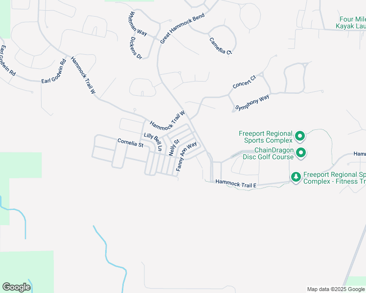map of restaurants, bars, coffee shops, grocery stores, and more near 356 Fanny Ann Way in Freeport