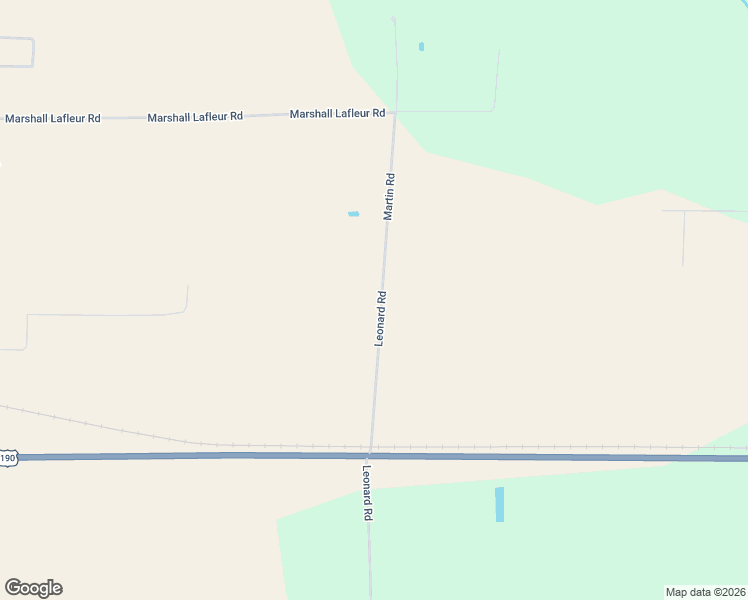 map of restaurants, bars, coffee shops, grocery stores, and more near 307 Martin Road in Kinder