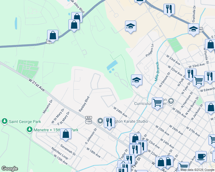 map of restaurants, bars, coffee shops, grocery stores, and more near 843 Woodsprings Court in Covington