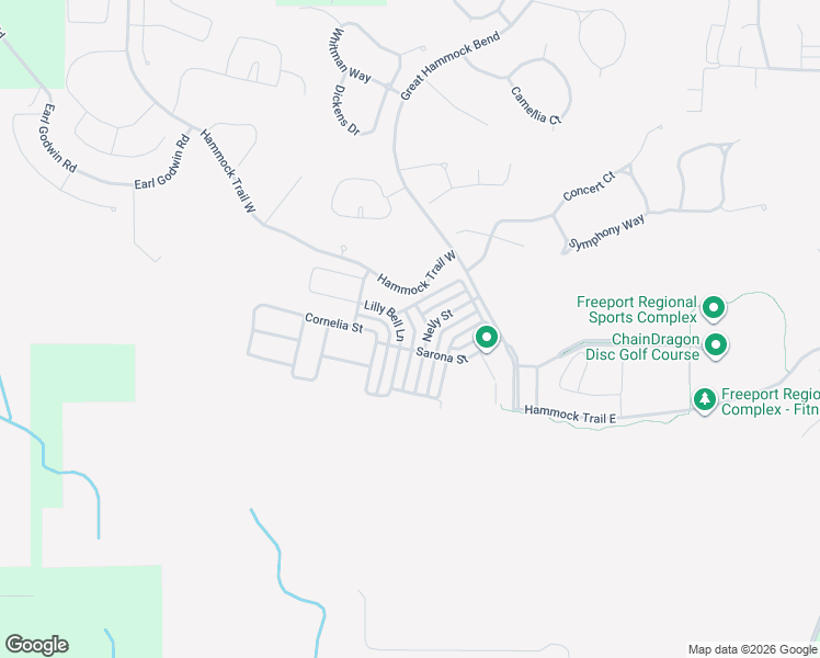 map of restaurants, bars, coffee shops, grocery stores, and more near 40 Lilly Bell Lane in Freeport
