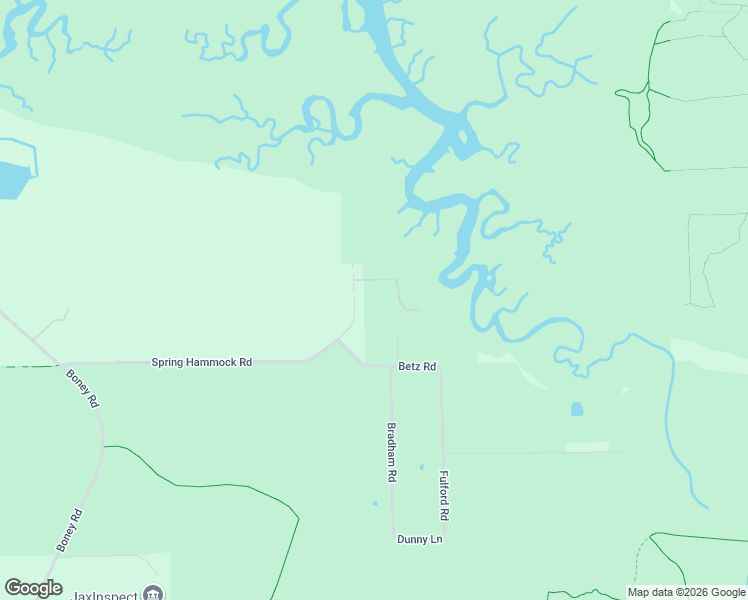 map of restaurants, bars, coffee shops, grocery stores, and more near 6146 Spring Hammock Trail in Jacksonville