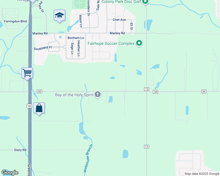 map of restaurants, bars, coffee shops, grocery stores, and more near in Fairhope