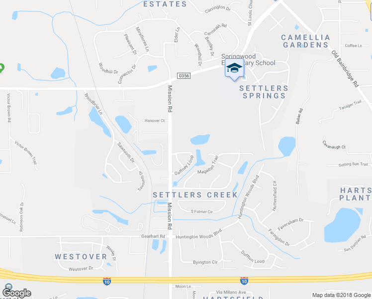 map of restaurants, bars, coffee shops, grocery stores, and more near 3966 Gaffney Loop in Tallahassee