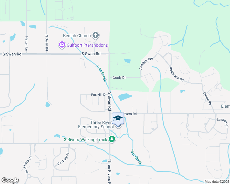 map of restaurants, bars, coffee shops, grocery stores, and more near 13535 McMurtray Road in Gulfport