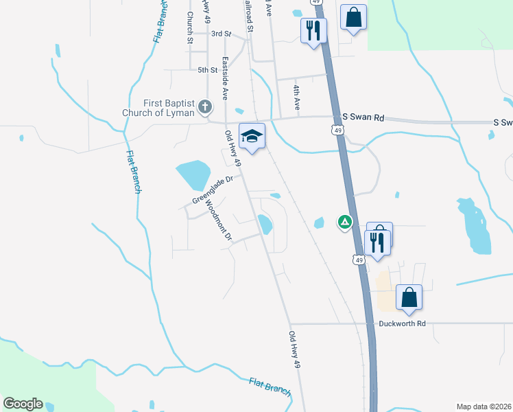 map of restaurants, bars, coffee shops, grocery stores, and more near 14152 Anandale Circle in Gulfport