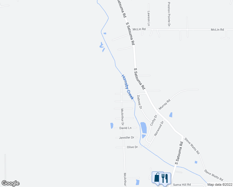 map of restaurants, bars, coffee shops, grocery stores, and more near 17001 Randall Drive in Livingston