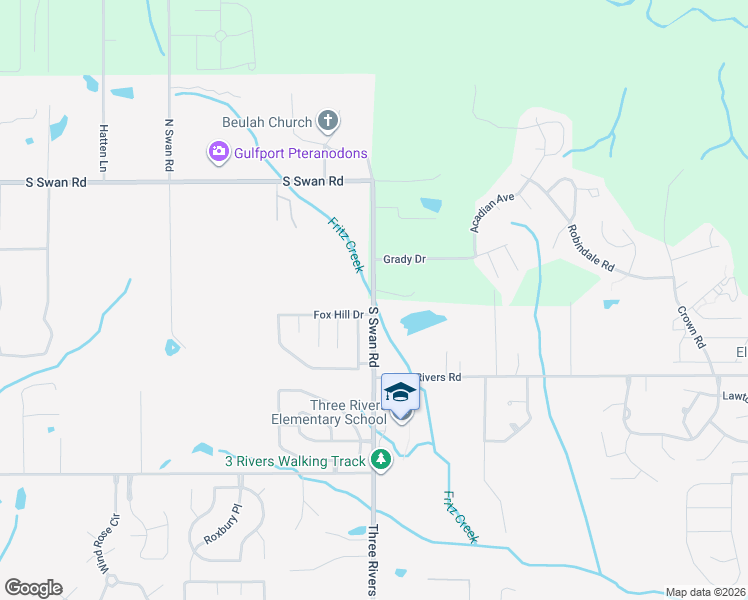 map of restaurants, bars, coffee shops, grocery stores, and more near 13841-13879 South Swan Road in Gulfport