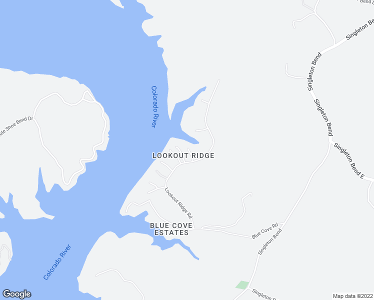 map of restaurants, bars, coffee shops, grocery stores, and more near 5100 Lookout Ridge Drive in Marble Falls