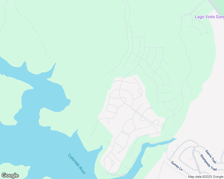 map of restaurants, bars, coffee shops, grocery stores, and more near 8303 Prairie Rye Drive in Meadowlakes