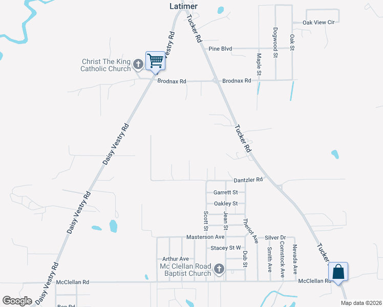 map of restaurants, bars, coffee shops, grocery stores, and more near 15036 Dantzler Road in Ocean Springs