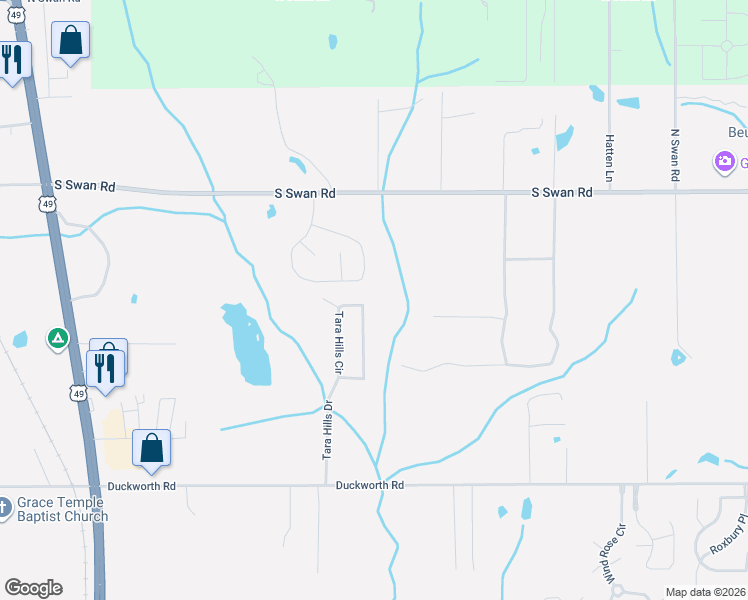 map of restaurants, bars, coffee shops, grocery stores, and more near 13680 Tara Hills Cir in Gulfport