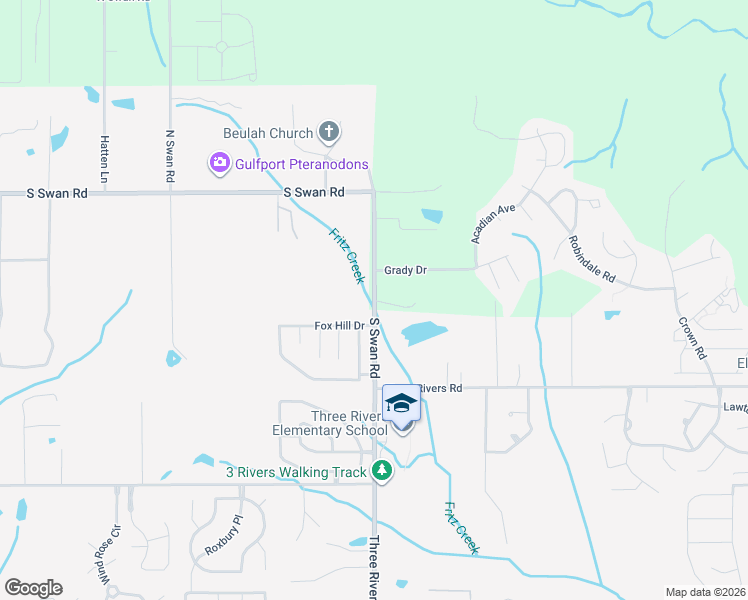 map of restaurants, bars, coffee shops, grocery stores, and more near 13841 South Swan Road in Gulfport