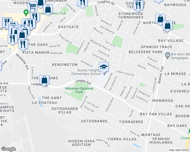 map of restaurants, bars, coffee shops, grocery stores, and more near 3721 Swan Lane in Pensacola