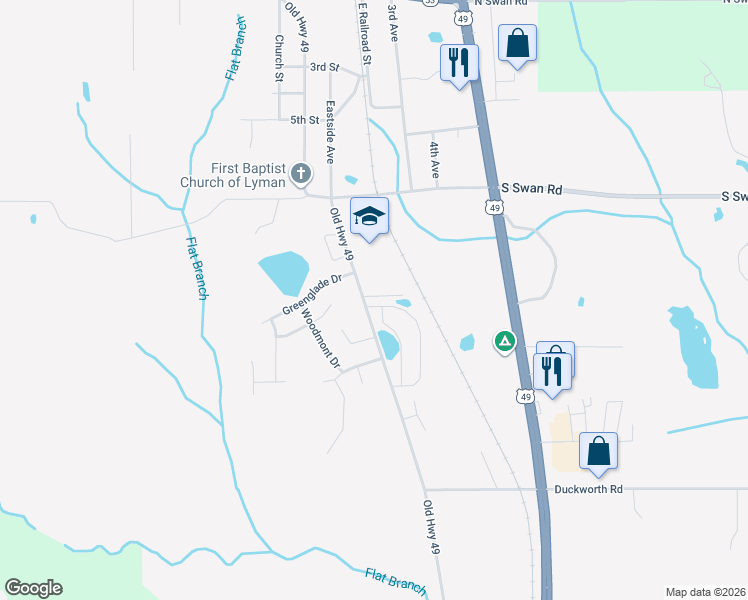 map of restaurants, bars, coffee shops, grocery stores, and more near 14152 Anandale Circle in Gulfport