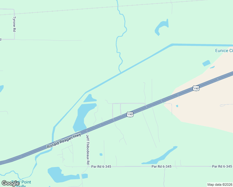 map of restaurants, bars, coffee shops, grocery stores, and more near 171 West Loop in Eunice