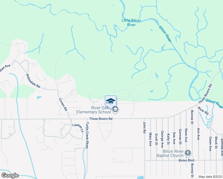 map of restaurants, bars, coffee shops, grocery stores, and more near 14111 Three Rivers Road in Gulfport