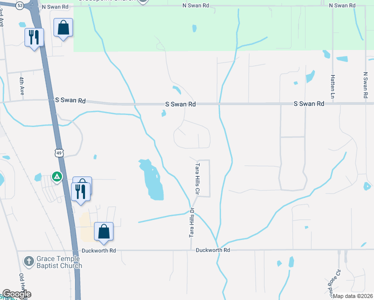 map of restaurants, bars, coffee shops, grocery stores, and more near 13686 Tara Hills Circle in Gulfport