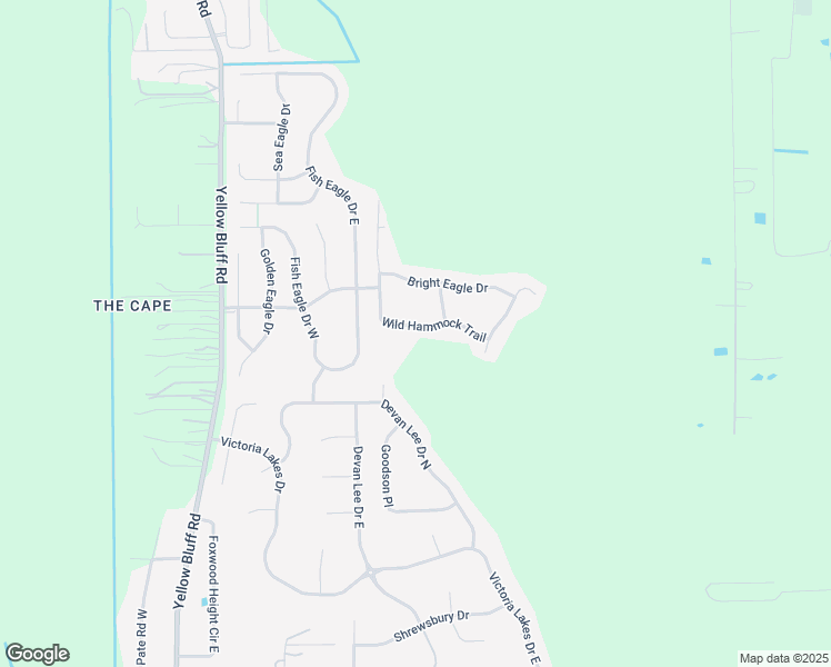 map of restaurants, bars, coffee shops, grocery stores, and more near 13904 Wild Hammock Trail in Jacksonville