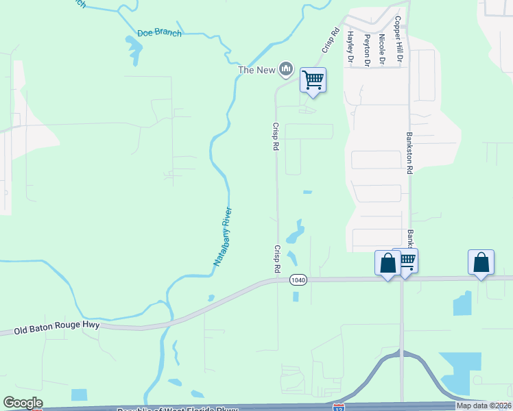 map of restaurants, bars, coffee shops, grocery stores, and more near 44113 Crisp Road in Hammond
