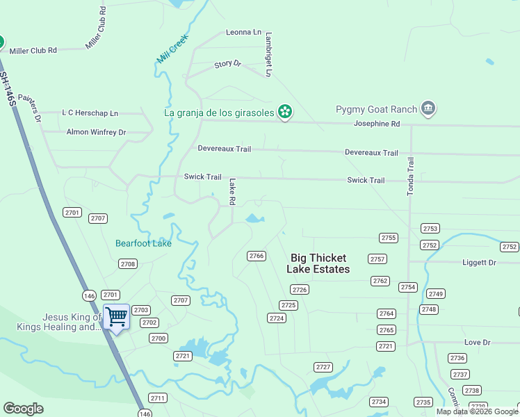 map of restaurants, bars, coffee shops, grocery stores, and more near 616 Garrett Road in Livingston