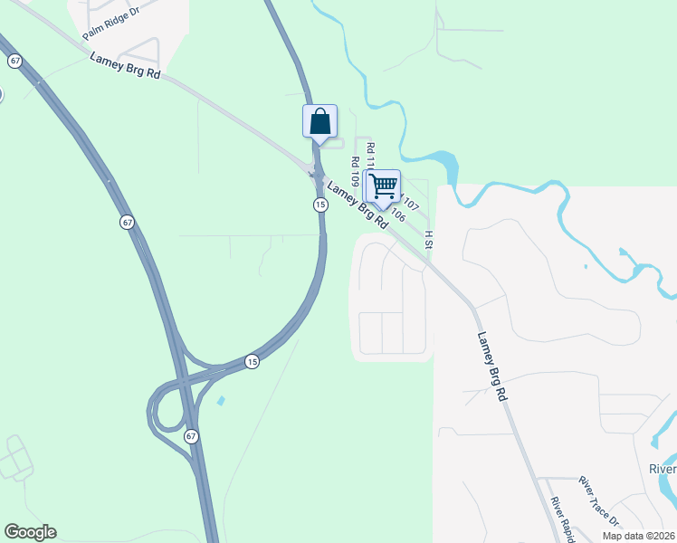 map of restaurants, bars, coffee shops, grocery stores, and more near 14146 Highway 15 in Biloxi